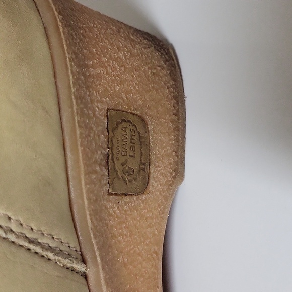 $Hostpick$Bama Lams vintage women's size 8wedge heel cream puffer high knee boot - Picture 10 of 17